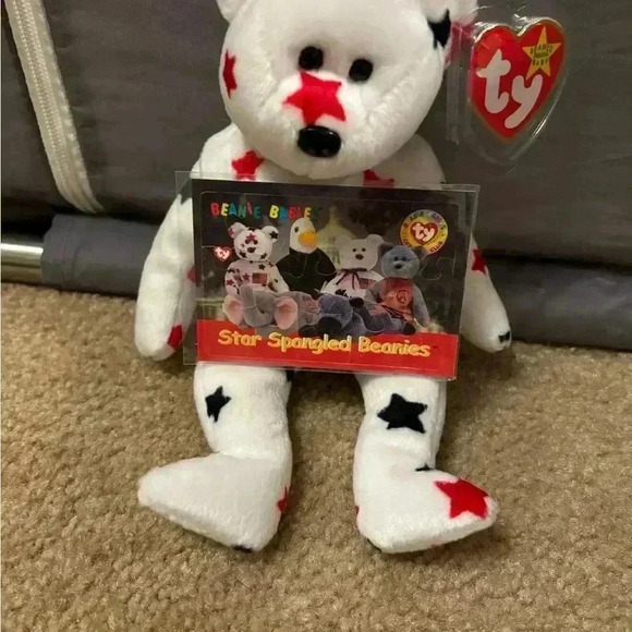 Ty Glory the Bear Plush Toy - 4188 With Card - Picture 8 of 8